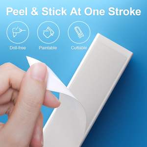 47 pouces grand cordon TV Hider blanc câble Raceway fil Hider correcteur pour 4 cordons 3xL15.7in W1.18in H0.6in manchons de câble - Product Image 6