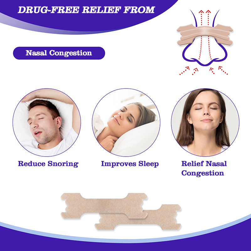 2022 hot products customized anti snoring nasal strips to breathe better breathe easy