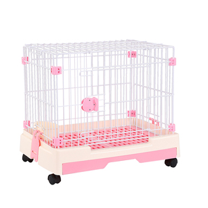 Professional Metal Foldable Small Medium Dog Cage Collapsible Pet Cage Kennel Mesh Dog Cage