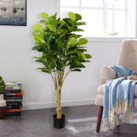 Plante artificielle en feuilles de cannelure de 185cm, fausses fleurs, pour décorer la maison et la fête de mariage, vente en gros