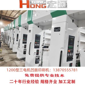 เครื่องพิมพ์โรโตกราวเวียร์ฮงตง รุ่น RHT-B1050 แบบเก้าสี พิมพ์ฟิล์มบาง ขนาดเส้นผ่านศูนย์กลาง 450 มม. - Product Image 3