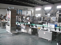 Pots à épices en plastique à grande vitesse talc tarière en poudre mesure remplissage machines de capsulage et d'étiquetage automatique en bouteille