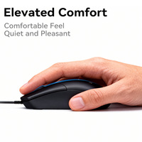Souris de jeu optique filaire USB VegGieg promotionnelle personnalisée de haute qualité, ergonomique, type C, 3 boutons