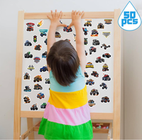 Bracelets en silicone, badges, épingles, carnets, étiquettes, autocollants 'Créez une face', jouets, cadeaux, sacs en papier et articles de fête sur le thème des Monster Truck