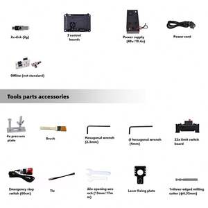 Máquina de Grabado de Tres Ejes REALMAX, Router CNC de 500W con Husillo, Máquina CNC 4030Pro para Fresado, Corte y Grabado de Metal, Aluminio y Madera - Product Image 3