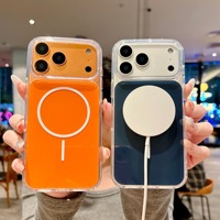 Nouvelle coque de téléphone magnétique sans fil en acrylique pour iPhone 18 17 16 Pro Max, coque de téléphone antichoc avec boîte