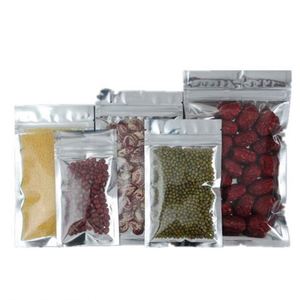Sacs écologiques à fermeture auto-adhésive pour fruits secs, 3 côtés scellés avec fermeture éclair, 22x37cm, pack promotionnel - Product Image 1