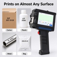 Machine de marquage à jet d'encre portable à prix abordable pour le codage de la date, le marquage de codes de lot et de codes QR, et l'impression de logos sur boîtes et bouteilles