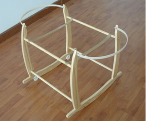 Soporte Ajustable de Madera Maciza <span class=keywords><strong>para</strong></span> Cesta Moisés, <span class=keywords><strong>para</strong></span> Bebés y Niños, Diseño Tradicional, <span class=keywords><strong>para</strong></span> Dormitorio y Sala de Estar - Product Image 4