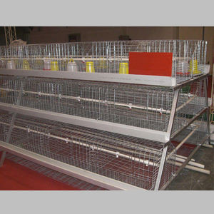 Vente en gros d'usine Cage à poules de type A et de type H 3 niveaux 4 portes Fil de fer galvanisé Neuf 90-200 poules Garantie 1 an - Product Image 2