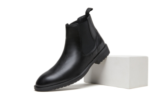 <span class=keywords><strong>Botas</strong></span> de <span class=keywords><strong>Hombre</strong></span> al por Mayor, Botines de Piel Sintética, Cómodos, con Elástico Lateral, Zapatos Chelsea con Suela de TPR, <span class=keywords><strong>Botas</strong></span> Casuales de Negocios para Caminar - Product Image 3