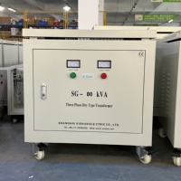 Transformateur d'isolement sec triphasé SG 80 kVA 380 V vers 220 V 480 V vers 400 V CE Alimentation électrique industrielle