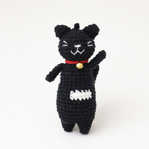 Gantungan Kunci Rajut Benang Rajut Kucing Buatan Tangan Mainan Rajut Boneka Gantungan Kunci Lucu Rajutan Hewan Kucing Amigurumi - Product Image 4