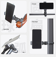 Support de téléphone portable fixe pour guidon de moto ou de vélo, sangle réglable à 360°, support de caméra sportive standard 1/4