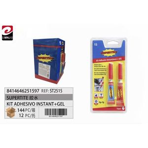 Instant Adhesive <b>Kit</b> 3g+3g <b>Gel</b> Low Viscosity Cyanoacrylate Glue For Quick Bonding - Product Image 1