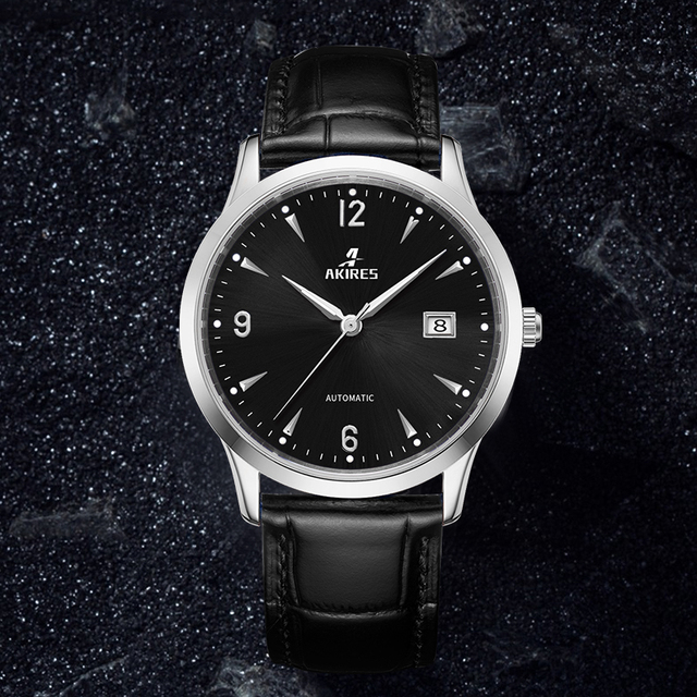 Cheap High Quality Japan MIYOTA 9015 Mechanical Movement Luminous Hands Calendar Show Simply Business Automatic Men Watch