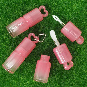 Stokta CY364-2 3ml benzersiz kozmetik yuvarlak kalp şekli dudak parlatıcısı tüp büyük fırça ile dudak parlatıcısı tüpleri kanca ambalaj ile - Product Image 3