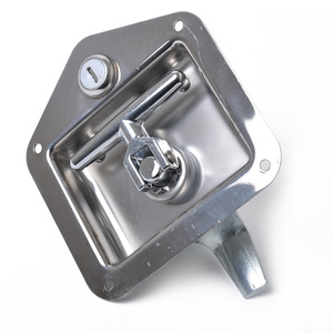 Stainless Steel <b>Tool</b> <b>Box</b> <b>Lock</b> With T Handle Keyed Entry Waterproof Latch Closure <b>For</b> RV Camping Trailer - Product Image 3