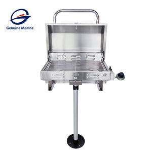Grand <span class=keywords><strong>Barbecue</strong></span> Combiné Acier au <span class=keywords><strong>Gaz</strong></span> et Charbon Réglable <span class=keywords><strong>pour</strong></span> Camping-Car, Extérieur, <span class=keywords><strong>Bateau</strong></span> et Fournitures Marines - Product Image 3