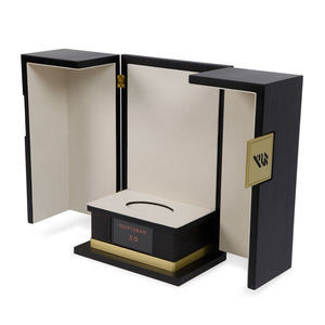Boîtes à vin rectangulaires en bois MDF de luxe réutilisables de haute qualité en gros, faites à la main, adaptées au vin, au brandy et au champagne - Product Image 3