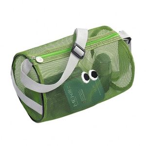 Practical Personalized Logo Singleshoulder Mesh <b>Bag</b> Ideal for Toiletries and Swimwear - Product Image 4