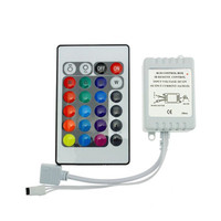 Contrôleur intelligent de bande lumineuse RVB infrarouge 5V/12V/24V Mini télécommande LED 44 touches gradateur de couleur RVB 24 touches gradateur de couleur sept couleurs
