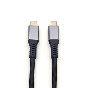 Chất lượng cao tùy chỉnh USB 4.0 U4 Loại C Cáp truyền dữ liệu nhanh 6A sạc nhanh 1m/1.5M nylon/PVC Áo khoác bện - Product Image 2