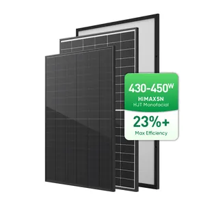 Sunpal 210毫米单声道Perc Hjt N型太阳能电池板430瓦440瓦450Wp高品质电池板制造商