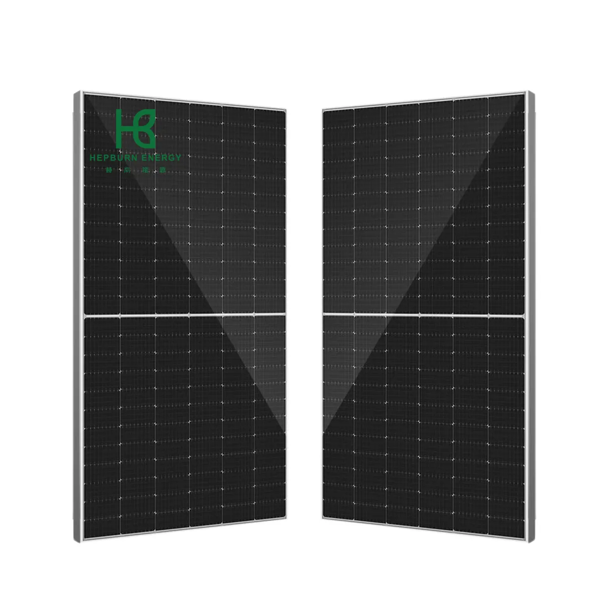 HB Solarpanels 550 W Solarpanel 540 Watt PV-Modul Solarplattenpanel für Solarstromsystem Zuhause 530 W