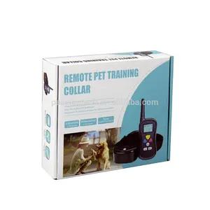 Controle remoto lcd ce robusto elétrico, sistema de treinamento de cães com gola vibratória