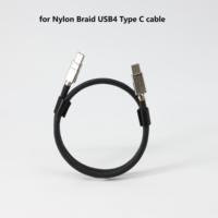 ULT-UNITE grosir kabel Data pengisi daya cepat 0.5m bersertifikasi USB4.0 jaket PVC 20Gbps kabel USB C ke C