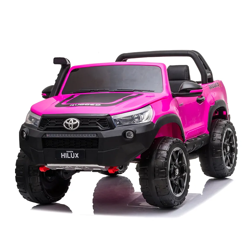 Coches de juguete Toyota Hilux con licencia de gran tamaño, 24V, con pilas, para que conduzcan los niños