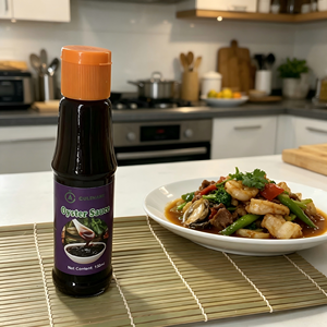 Salsa de Ostras de 150 ml - Condimento de Mariscos de Primera Calidad con Certificación BRC para Cocinar y Marinar - Product Image 1