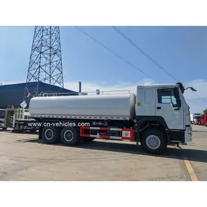 Sıcak satış SINOTRUK HOWO 6X4 400hp 20M 3 su tankeri kamyonu sprinkler ile