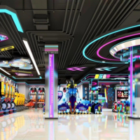 Lampes LED en fer et acrylique personnalisées, écoénergétiques, avec garantie de 3 ans pour parcs d'attractions/supermarchés/centres commerciaux/jeux vidéo
