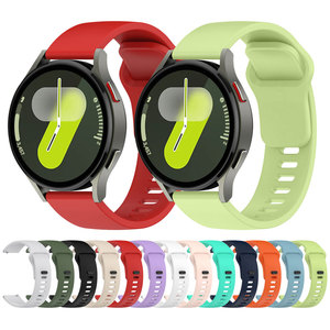 Prix bas 2025 Bracelet sport en silicone de remplacement pour hommes et femmes pour Samsung <span class=keywords><strong>Galaxy</strong></span> <span class=keywords><strong>Watch</strong></span> 7 6 <span class=keywords><strong>5</strong></span> FE <span class=keywords><strong>5</strong></span> PRO Band - Product Image 1