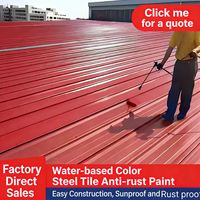 Peinture de rénovation pratique pour tuiles en acier coloré, haute adhérence, à base d'acides organiques, revêtement liquide pour toitures BAIRIJU YT-0202