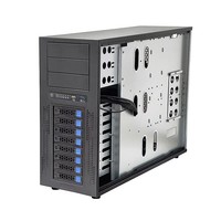 HY-A49 Châssis de serveur/machine de travail métallique 8 baies à échange à chaud, montable en rack, avec backplane EATX SAS SATA, alimentation ATX CRPS et 8 emplacements PCIe pour GPU, en stock