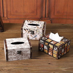 Boîte à mouchoirs Mystic Arts 4245E, rangement décoratif en bois pour la maison, le bureau ou le bureau à domicile - Product Image 1