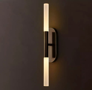 Lámpara <span class=keywords><strong>de</strong></span> Pared Moderna <span class=keywords><strong>de</strong></span> Lujo en Cobre para Interiores, Estilo <span class=keywords><strong>Rousseau</strong></span>, Doble Aplique, para Sala <span class=keywords><strong>de</strong></span> Estar o Dormitorio, en Oferta - Product Image 2