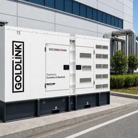 Générateur diesel silencieux Cummins 250 kVA, générateur silencieux 200 kW, station d'alimentation diesel refroidie par eau, générateur sans balais, certifié CE