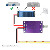 Interrupteur à bouton rotatif PCBA | DC12V24V 60W avec boutons | Variateur de luminosité PWM |   Module de potentiomètre réglable pour l'éclairage et le volume