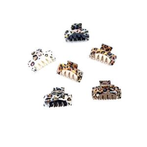 Pinza para el pelo con estampado de leopardo de 6 cm, diseño de parche para mujer, accesorios de moda - Product Image 1