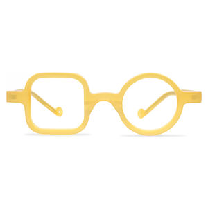 عالية الجودة نظارات بمادة الخلات ، الياباني الأصلي اليدوية إطارات ، الفنان زينت تصميم غير متناظرة نظارات كليب على النظارات - Product Image 2