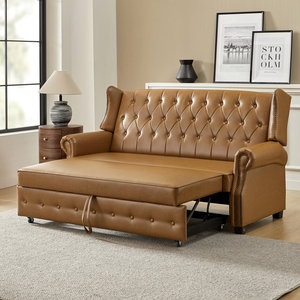 Sofá Cama Esquinero Moderno en Forma de L, Convertible, de Tela, con Almacenamiento, Plegable, para Sala de Estar y Dormitorio - Product Image 1