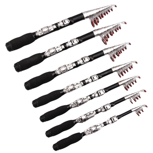 Toptan Taşınabilir Teleskopik Cam Camışlı Olta 1.7m Yavaş Aksiyonlu Tatlı Su Balıkçılığı Levrek Cep Boyu Deniz Olta Kamışı - Product Image 1