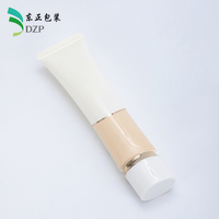 Tube cosmétique vide en PE de 25 mm avec bouchon à vis, surface brillante, impression de logo personnalisée, OEM pour crème DD, crème BB, emballage de soins de la peau