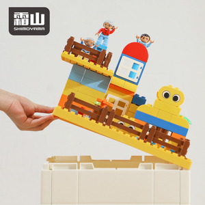 SHIMOYAMA, organizador de almacenamiento de juguetes para niños, <span class=keywords><strong>caja</strong></span> de almacenamiento plegable Compatible con bloques <span class=keywords><strong>Lego</strong></span>, contenedor de almacenamiento de uso doméstico - Product Image 6