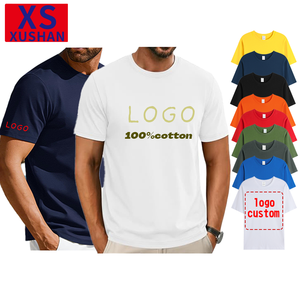 T-shirts classiques pour hommes avec logo personnalisé, manches courtes, coton, coton peigné décontracté, t-shirt décontracté à col rond, t-shirts basiques - Product Image 1