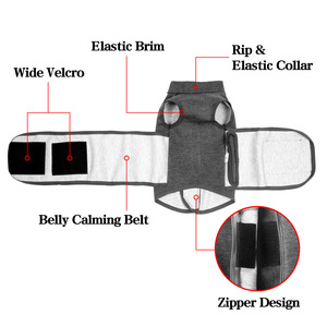 Gilet Calmante Lavabile per Cani e Gatti, Giacca Antistress per Ansia, Maglietta Avvolgente per Cani per Interni ed Esterni, Fuochi d'Artificio, Viaggi - Product Image 3